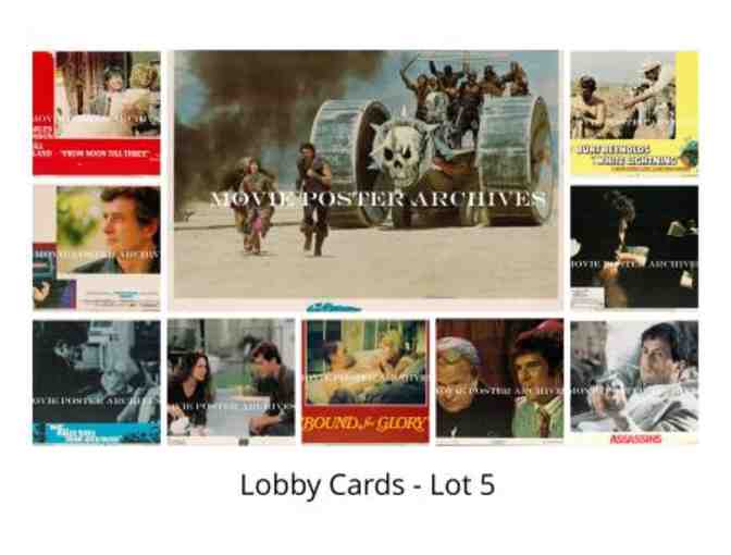MISC LOBBY CARDS LOT 5, varying lobby cards from 1960s to 1990s