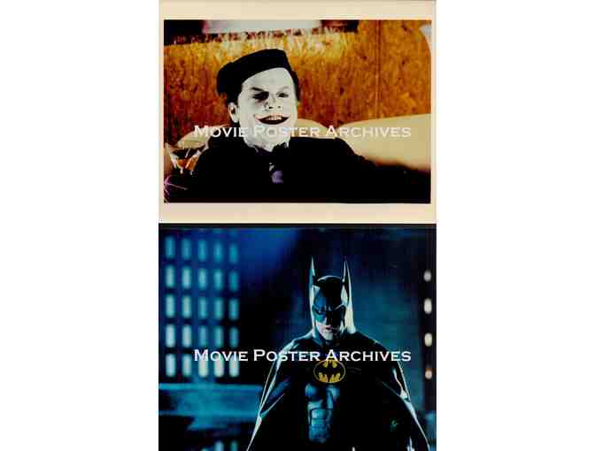 BATMAN, 1989, color photographs, Michael Keaton, Jack Nicholson