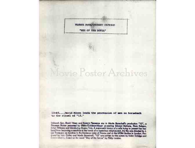 MOVIE STILL LOT 9, varying dates, movie stills, 10 different titles