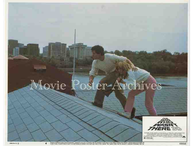 MAN WHO WASNT THERE 3-D, 1983, lobby card set, Steve Guttenberg, William Forsythe.