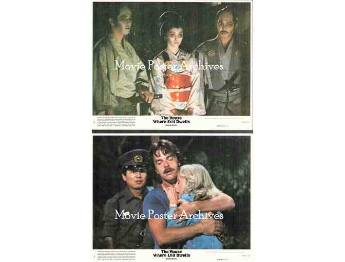 HOUSE WHERE EVIL DWELLS, 1982, mini lobby cards, Edward Albert