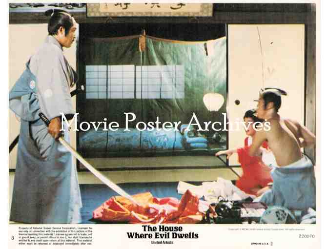 HOUSE WHERE EVIL DWELLS, 1982, mini lobby cards, Edward Albert