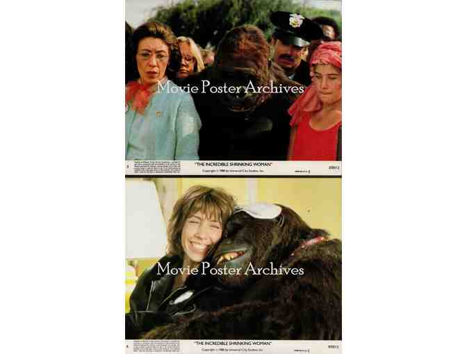 INCREDIBLE SHRINKING WOMAN, 1981, mini lobby cards, Lily Tomlin