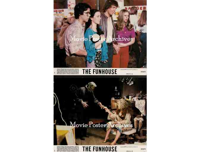 FUNHOUSE, 1981, mini lobby cards, Elizabeth Berridge, Kevin Conway