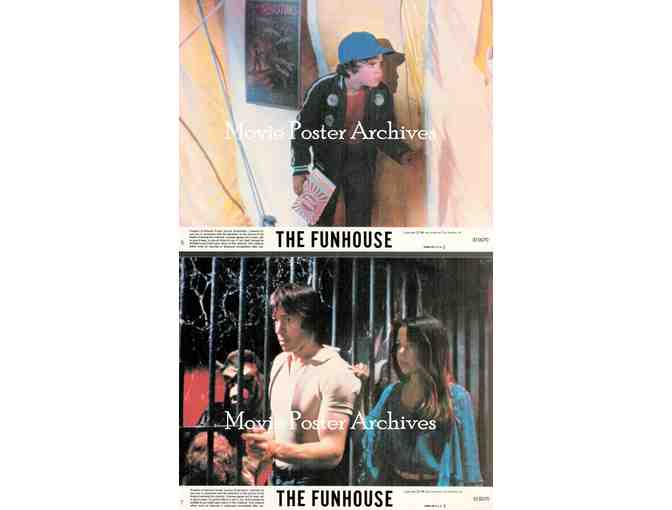 FUNHOUSE, 1981, mini lobby cards, Elizabeth Berridge, Kevin Conway