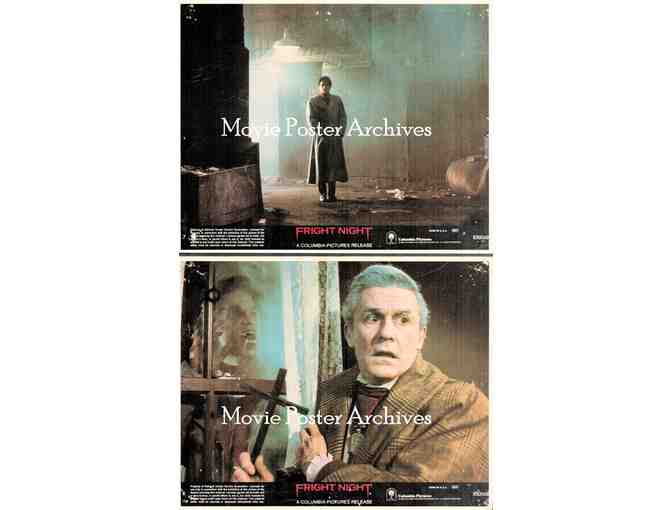 FRIGHT NIGHT, 1985, mini lobby cards, Chris Sarandon, Roddy McDowall