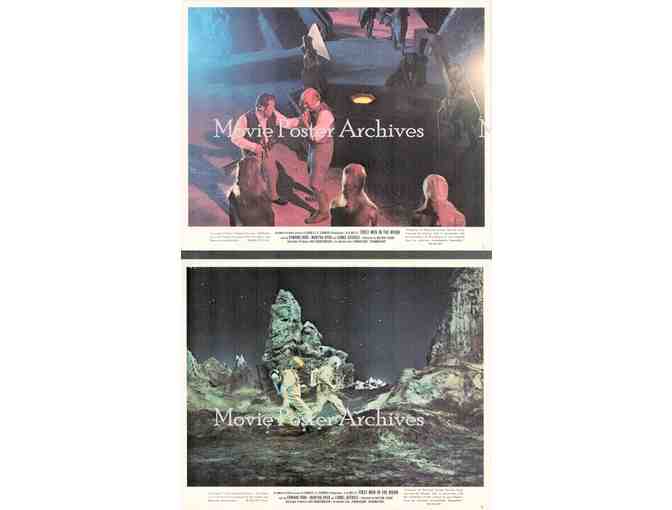 FIRST MEN IN THE MOON, 1964, mini lobby cards, Edward Judd, Martha Hyer