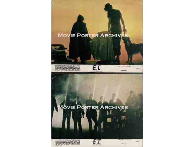 E. T. THE EXTRA TERRESTRIAL, 1982, mini lobby cards, Henry Thomas