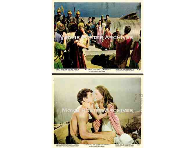 ATLANTIS THE LOST CONTINENT, 1961, mini lobby cards, Anthony Hall
