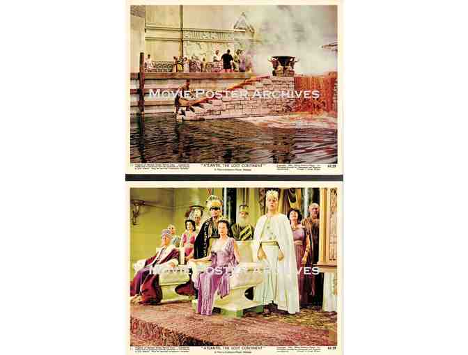 ATLANTIS THE LOST CONTINENT, 1961, mini lobby cards, Anthony Hall