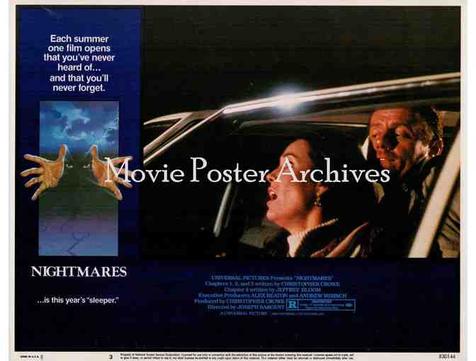 NIGHTMARES, 1983, lobby cards, Emilio Estevez, Lance Henriksen
