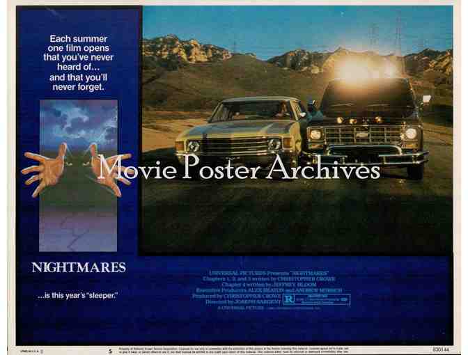 NIGHTMARES, 1983, lobby cards, Emilio Estevez, Lance Henriksen