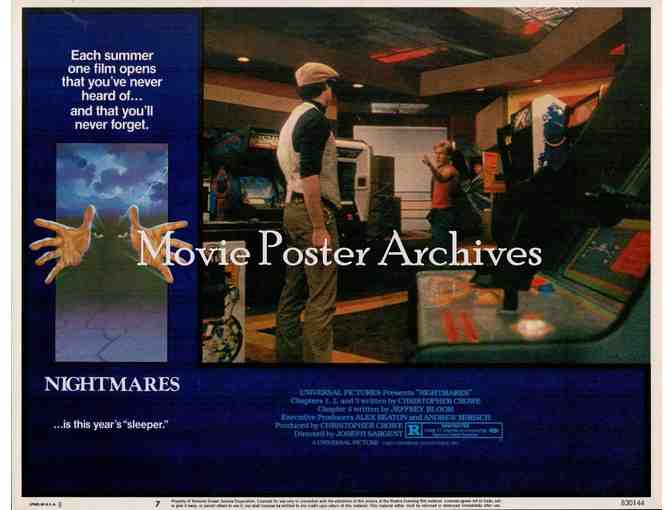 NIGHTMARES, 1983, lobby cards, Emilio Estevez, Lance Henriksen