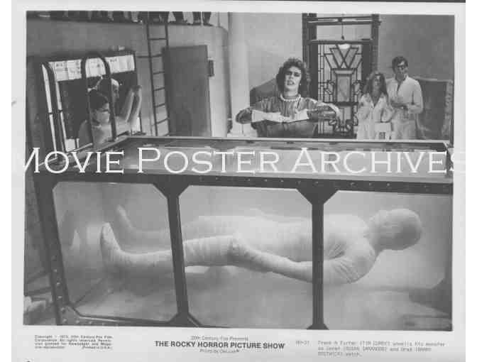 ROCKY HORROR PICTURE SHOW, 1975, movie stills, Tim Curry, Susan Sarandon