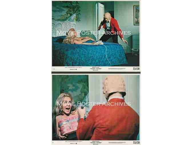 WICKED WICKED, 1973, mini lobby cards, Tiffany Bolling, David Bailey