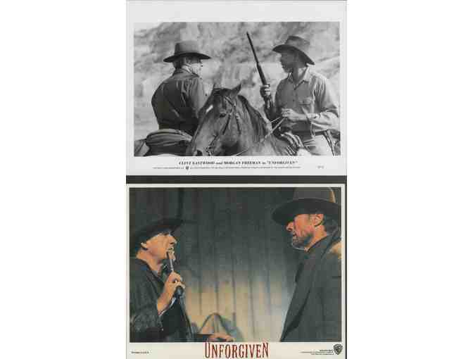 UNFORGIVEN, 1992, stills and card, Clint Eastwood, Morgan Freeman