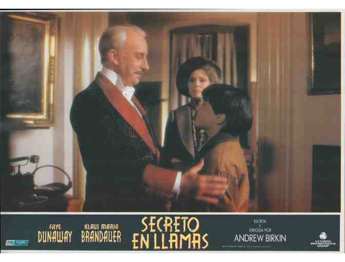 BURNING SECRET, 1988, Spanish lobby cards, Faye Dunaway, David Eberts