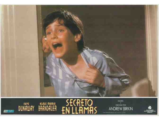 BURNING SECRET, 1988, Spanish lobby cards, Faye Dunaway, David Eberts