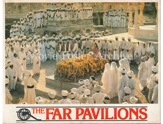 FAR PAVILIONS, 1984, British lobby cards, Ben Cross, Amy Irving, Christopher Lee