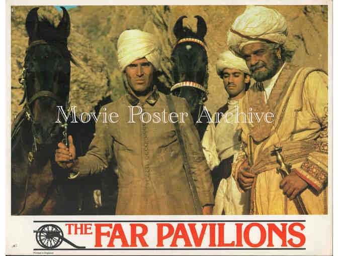FAR PAVILIONS, 1984, British lobby cards, Ben Cross, Amy Irving, Christopher Lee