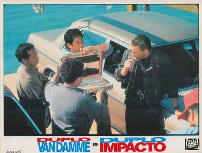 DOUBLE IMPACT, 1991, Portuguese lobby cards, Jean-Claude Van Damme