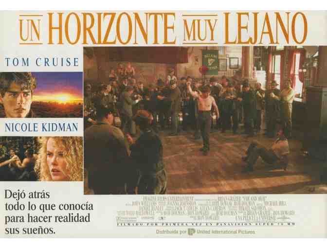 FAR AND AWAY, 1992, Spanish lobby cards, Tom Cruise, Nicole Kidman