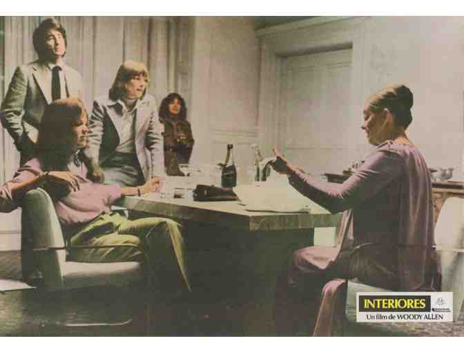 INTERIORS, 1978, Spanish lobby cards, Diane Keaton, Geraldine Page