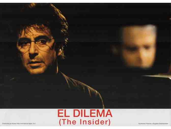 INSIDER, 1999, Spanish lobby cards, Al Pacino, Russell Crowe
