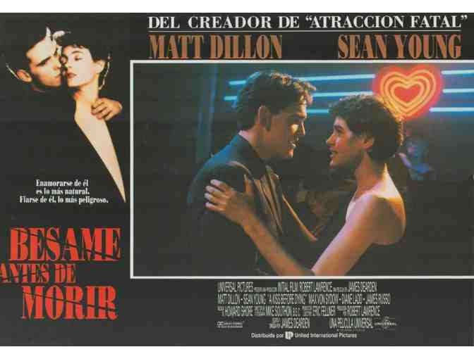 KISS BEFORE DYING, 1991, Spanish lobby cards, Matt Dillon, Sean Young