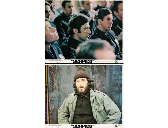 SERPICO, 1974, mini lobby cards, Al Pacino, E. Emmet Walsh