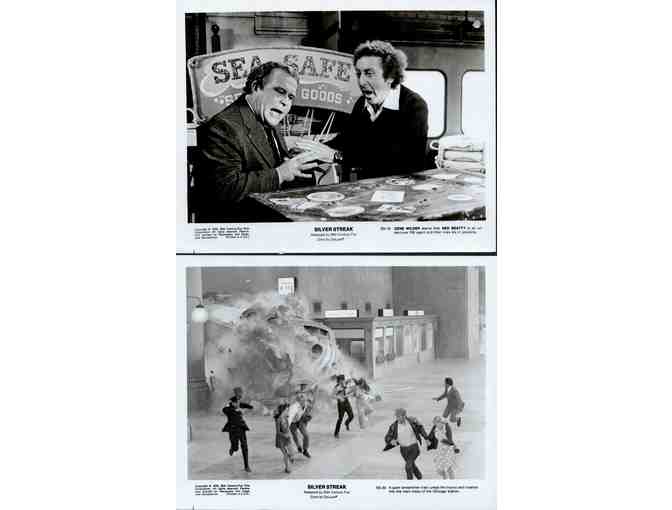 SILVER STREAK, 1976, cards and stills, Gene Wilder, Richard Pryor