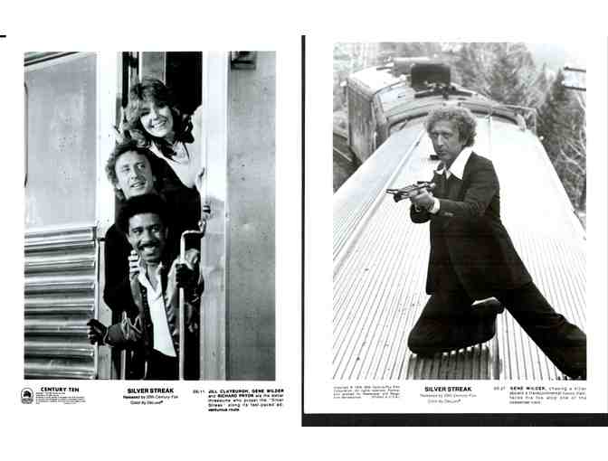 SILVER STREAK, 1976, cards and stills, Gene Wilder, Richard Pryor