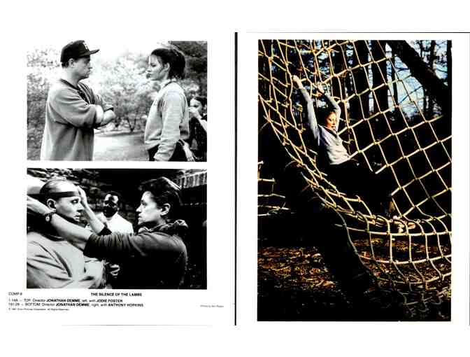 SILENCE OF THE LAMBS, 1991, cards and stills, Anthony Hopkins, Jodie Foster