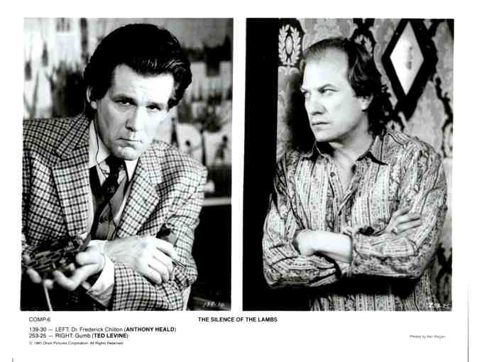 SILENCE OF THE LAMBS, 1991, cards and stills, Anthony Hopkins, Jodie Foster