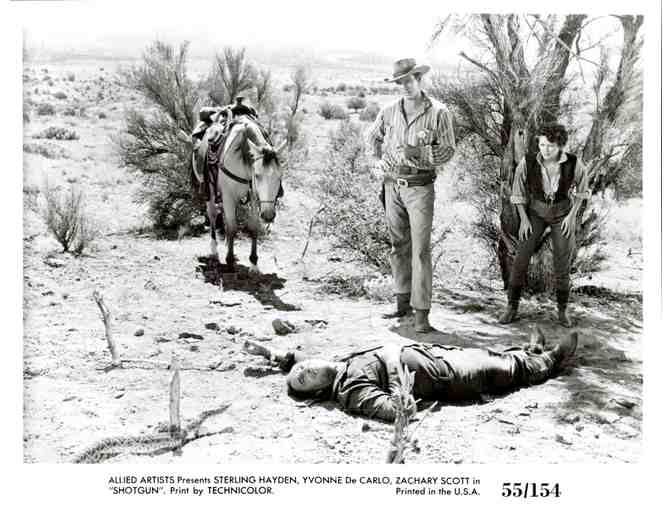 SHOTGUN, 1955, movie stills, Sterling Hayden, Yvonne De Carlo