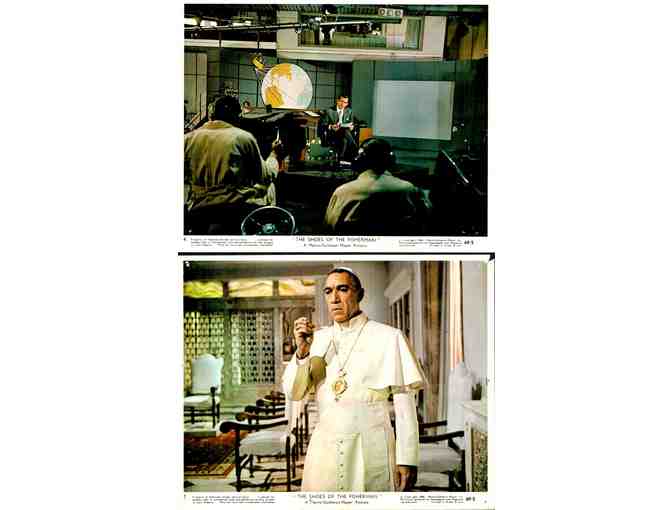 SHOES OF THE FISHERMAN, 1969, mini lobby cards, Anthony Quinn, Laurence Olivier