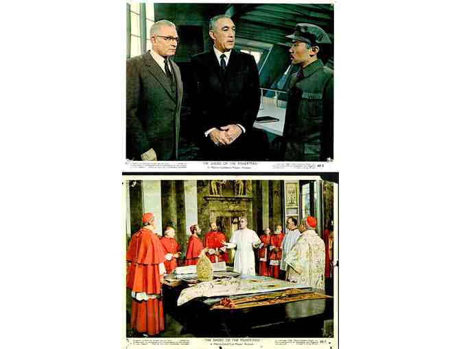 SHOES OF THE FISHERMAN, 1969, mini lobby cards, Anthony Quinn, Laurence Olivier