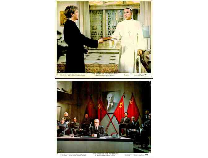 SHOES OF THE FISHERMAN, 1969, mini lobby cards, Anthony Quinn, Laurence Olivier