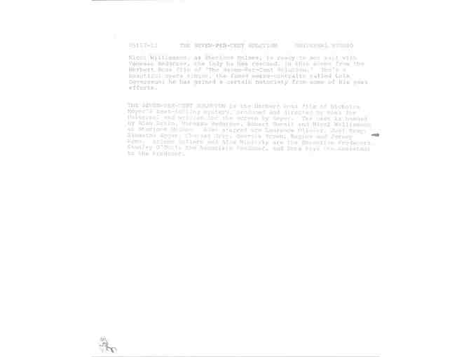 SEVEN-PER-CENT SOLUTION, 1976, production stills, Alan Arkin, Robert Duvall