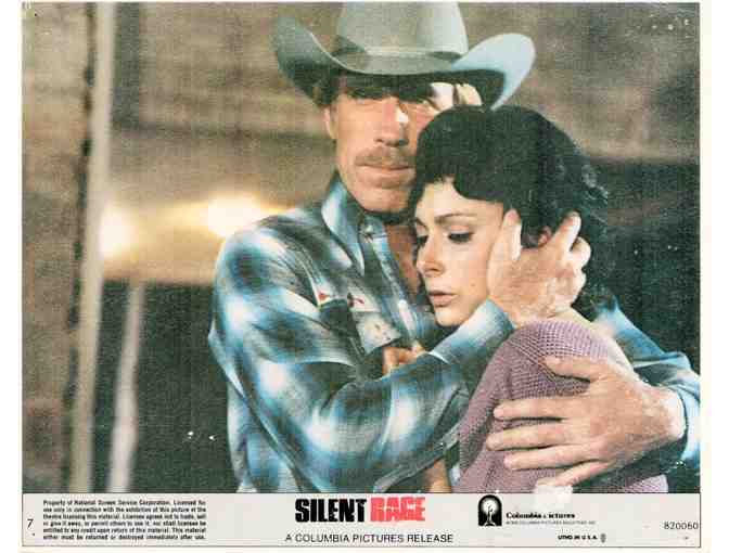 SILENT RAGE, 1982, mini lobby cards, Chuck Norris, Ron Silver