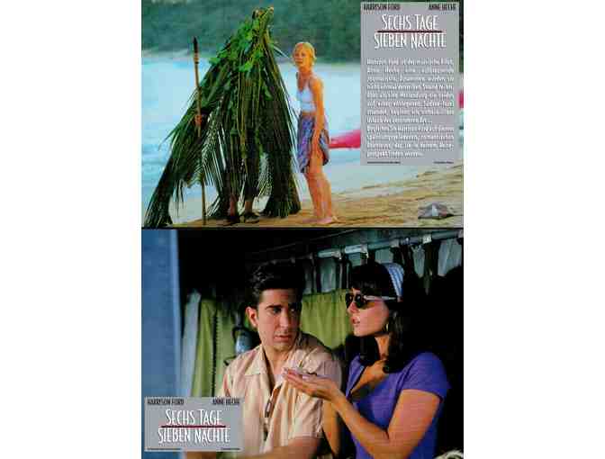 SIX DAYS SEVEN NIGHTS, 1998, German lobby cards, Harrison Ford, Anne Heche