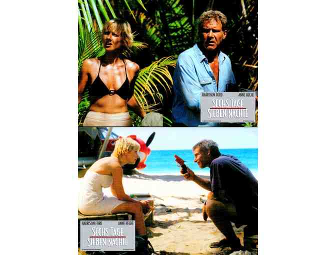SIX DAYS SEVEN NIGHTS, 1998, German lobby cards, Harrison Ford, Anne Heche