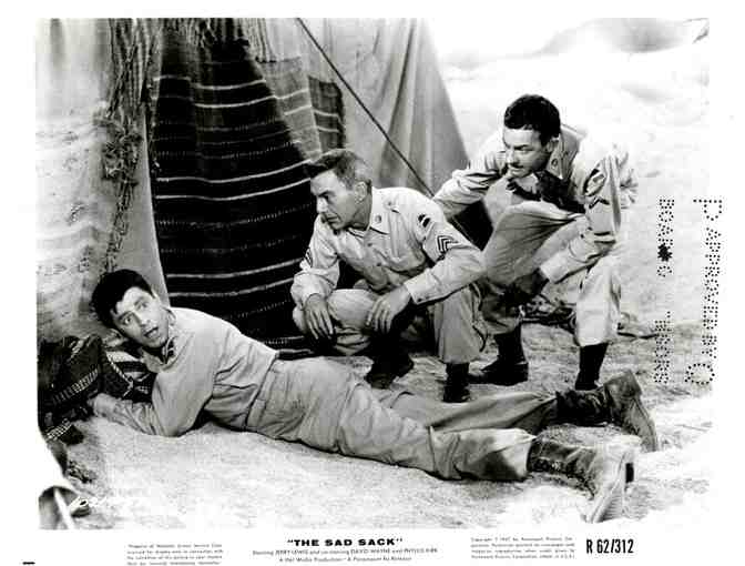 SAD SACK, 1958, movie stills, Jerry Lewis, David Wayne