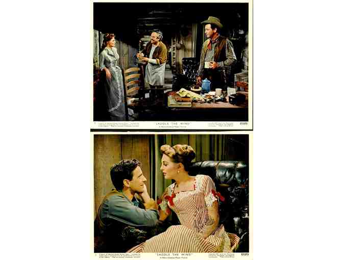 SADDLE THE WIND, 1957, mini lobby cards, Robert Taylor, Julie London