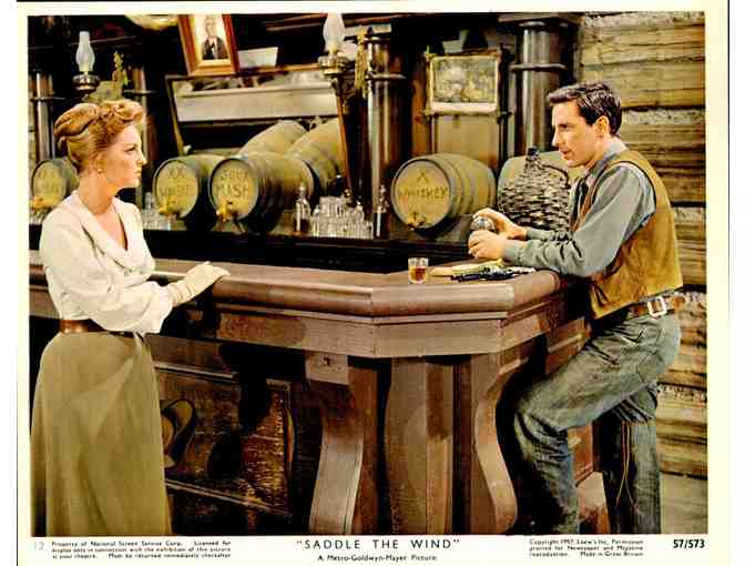 SADDLE THE WIND, 1957, mini lobby cards, Robert Taylor, Julie London