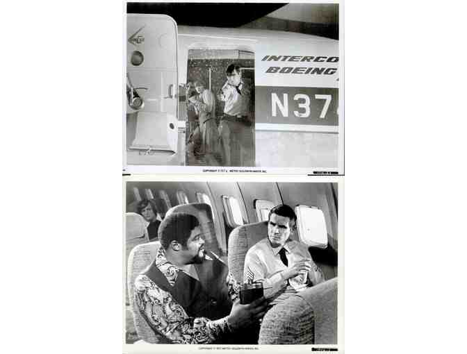 SKYJACKED, 1972, production stills, Charlton Heston, Yvette Mimieux