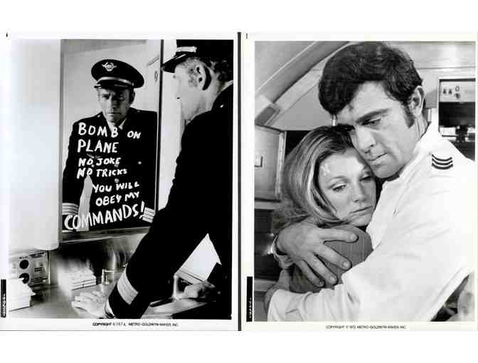 SKYJACKED, 1972, production stills, Charlton Heston, Yvette Mimieux