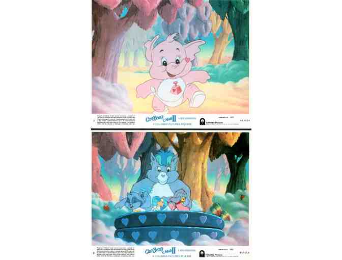 CARE BEARS MOVIE 2, 1986, mini lobby cards, animation sequel