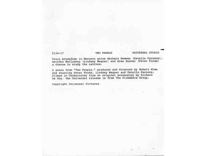 TWO PEOPLE, 1973, movie stills, collectors lot, Peter Fonda, Lindsay Wagner