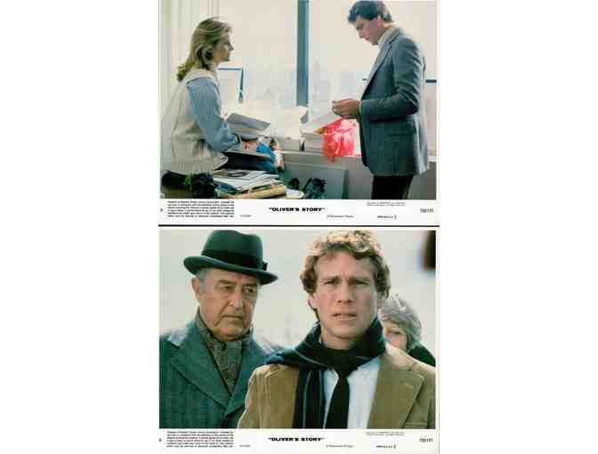 OLIVERS STORY, 1978, cards and stills, Ryan ONeal, Candice Bergen